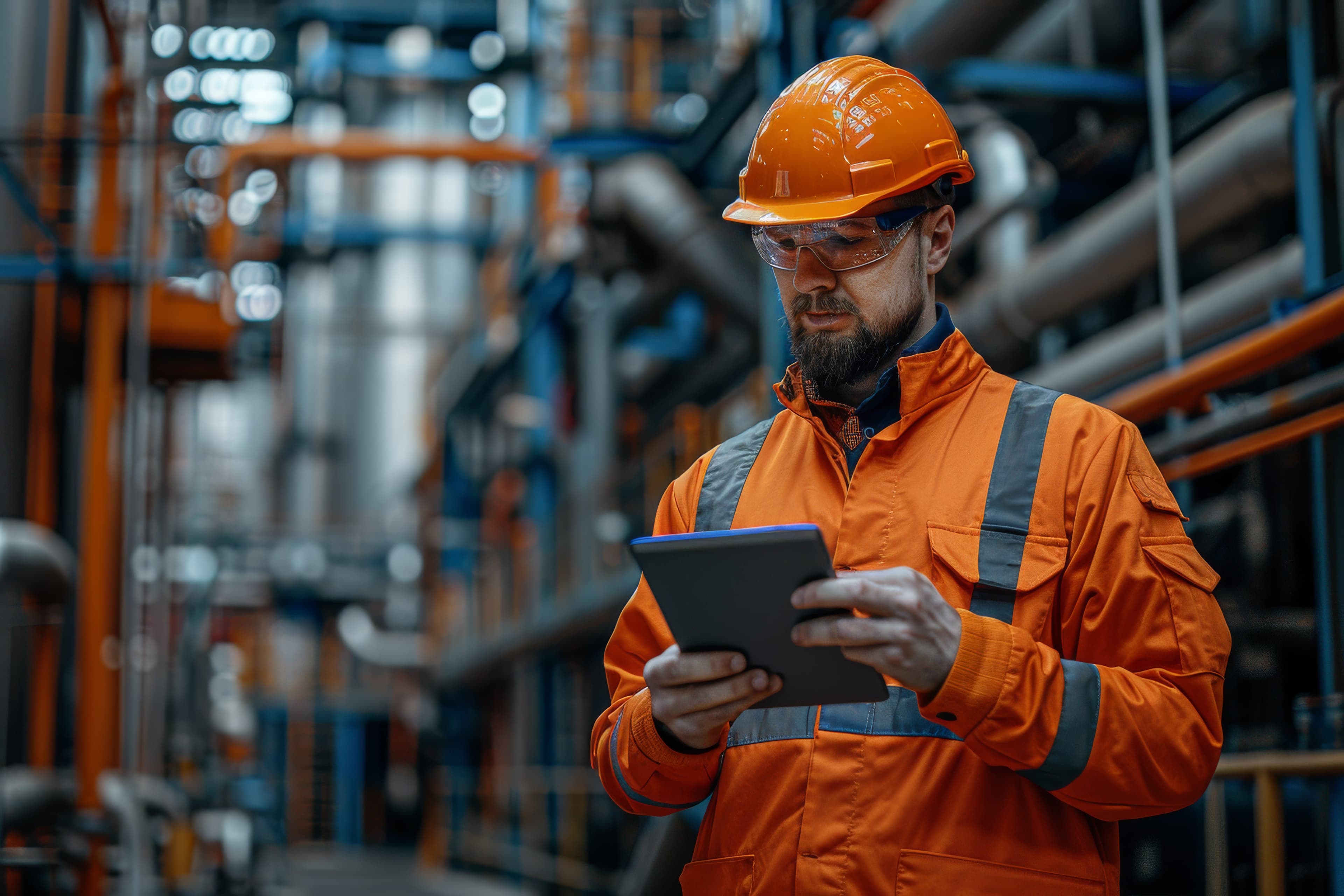 Industrial service and support work on packaging equipment